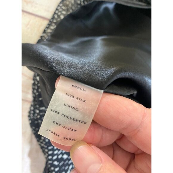 Ann Taylor Womnen's 100% Silk Sleeveless Ruffle Front Dress - 12 - Picture 11 of 14